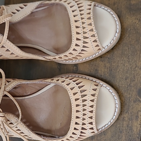 Jeffrey Campbell CORDILLO Nude Lace-Up Heels size 8 - Picture 7 of 10